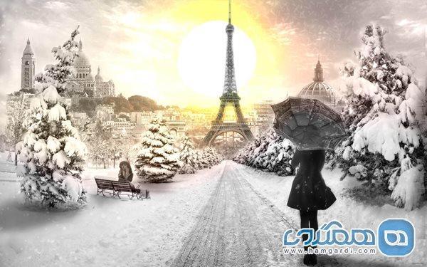 خداحافظی زمستانی برج ایفل با مردم نگران پاریس