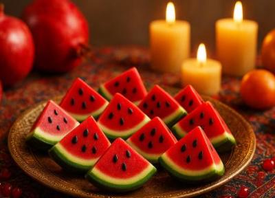 طرز تهیه شکلات هندوانه ای یلدایی به 3 روش ساده و کم هزینه